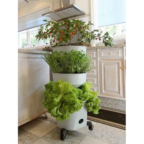 horta vertical vaso auto irrigavel grande