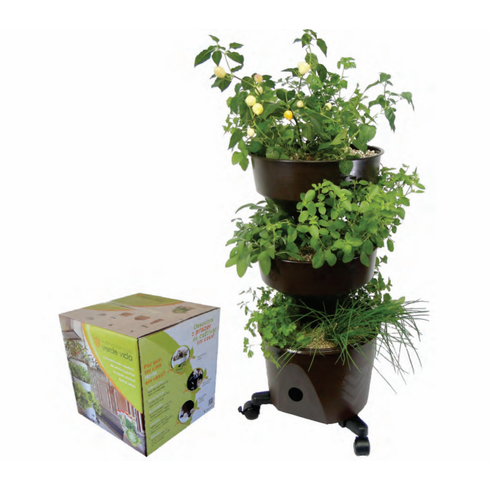vaso horta vertical grande verde vida