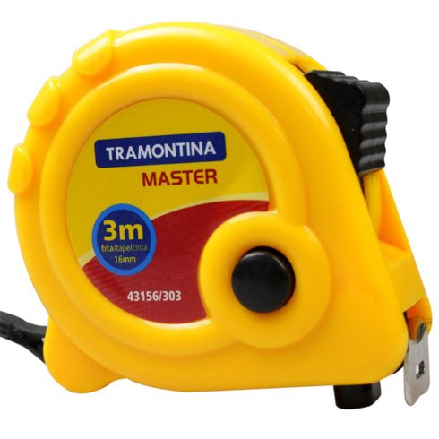 trena metrica de 3 metros com freio duplo tramontina