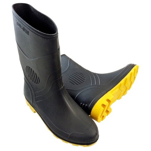 bota de borracha pega forte grendene seguranca epi forte preta