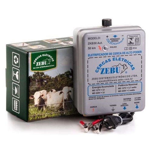 eletrificador de cerca de alto poder zkb50 zebu