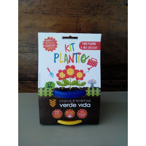 kit plantio horta verde vida agromania embalagem crinca