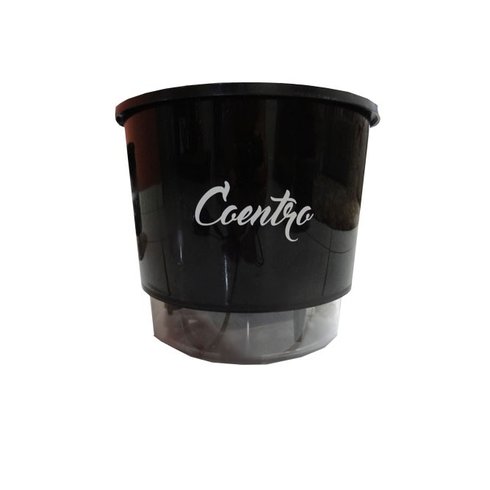 vaso raiz autoirrigavel preto coentro gourmet