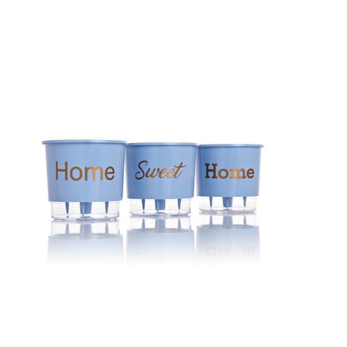 vaso autoirrigavel home sweet home azul