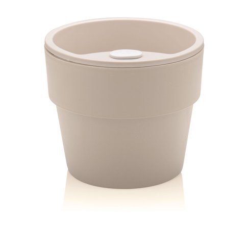 vaso auto irrigavel grande bege ou