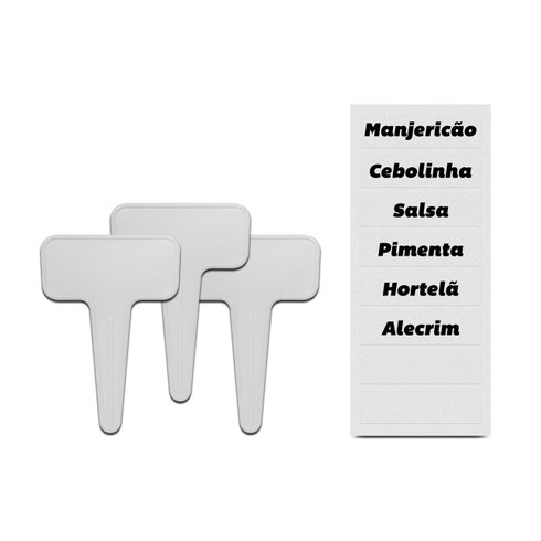 kit identificador de vasos ou magericao cebolinha salsa pimenta hortela alecrim