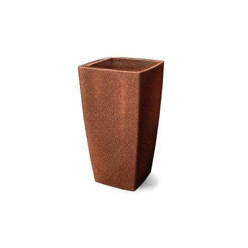 vaso plastico trapezio ferrugem 45