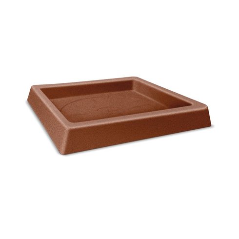 prato quadrado classic liso ferrugem 36