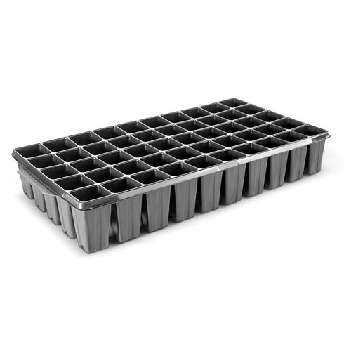 bandeja 50 celulas quadrada preto