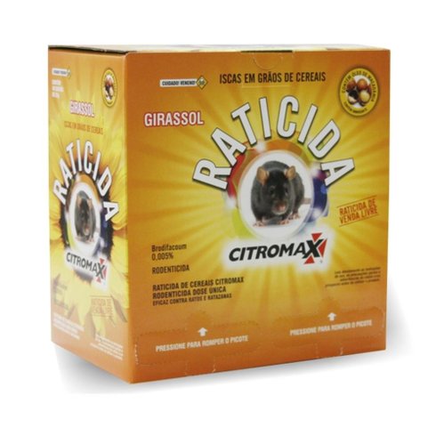 raticida isca grao girassol citromax caixa