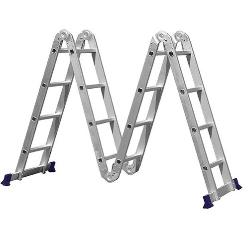 escada multifuncional 4x4 com plataforma 16 degraus