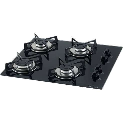fogao mesa preto 4q fischer