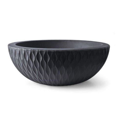 vaso decoracao concha infinity preto