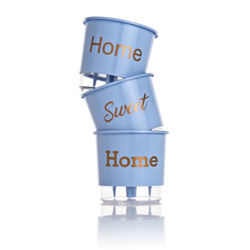 vaso autoirrigavel wishes home azul vertical