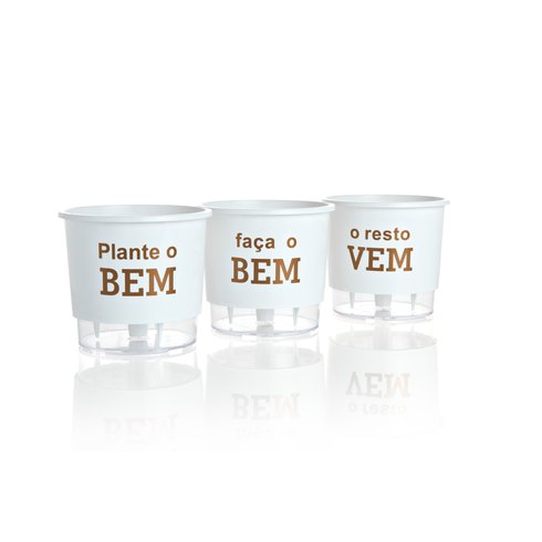 vaso autoirrigavel wishes faca o bem branco horizontal
