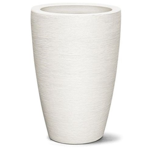vaso grafiato conico branco