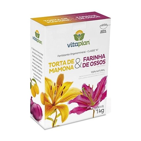 fertilizante torta de mamona farinha de ossos 1kg