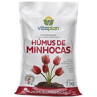 humus de minhocas 2kg