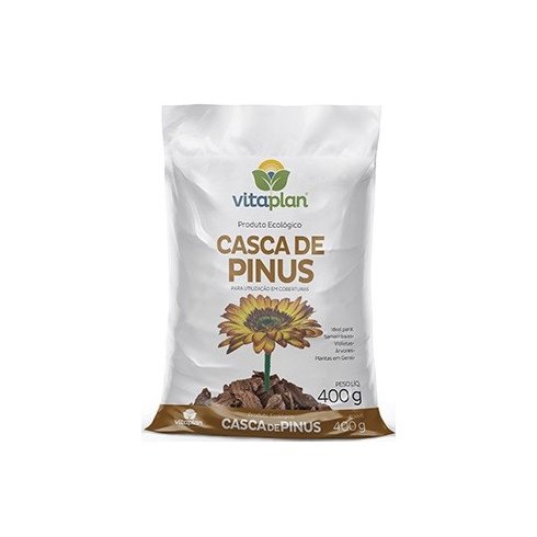 casca de pinus substrato 400g