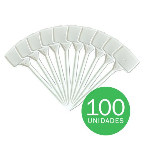 plaquinhas identificacao plantas branco 30cm 100 unidades
