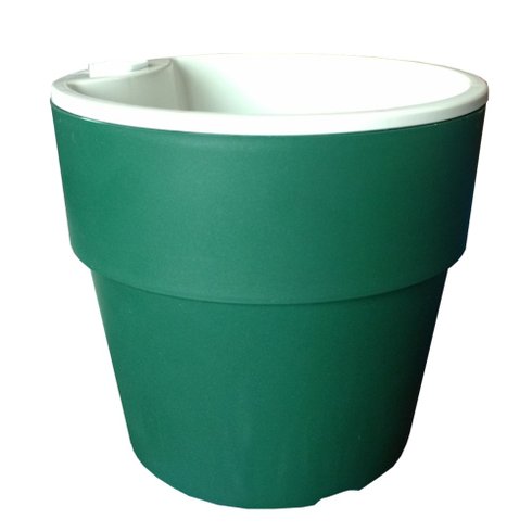 vaso autoirrigavel plantar verde escuro n04