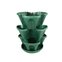 plastgarden vasos empilhaveis verde escuro