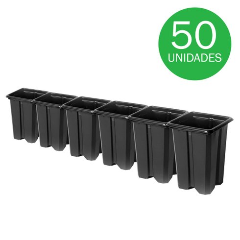 pote vaso quadrado n08 nutriplan kit 50un