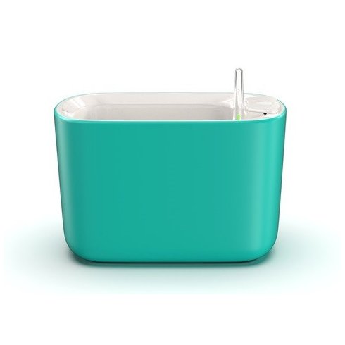 vaso autoirrigavel botanika pequeno verde novo