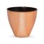 vaso autoirrigavel plantie rose gold metalizado