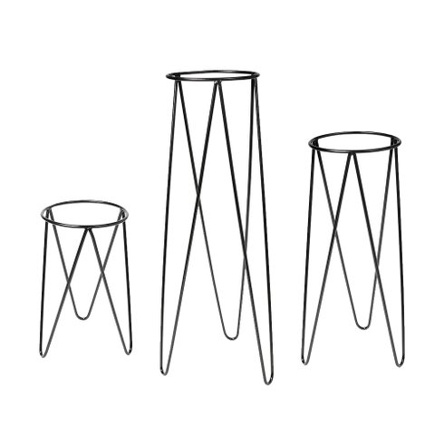 conjunto suporte ferro trio plantie