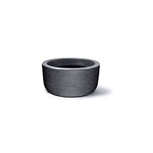 vaso grafiato redondo preto