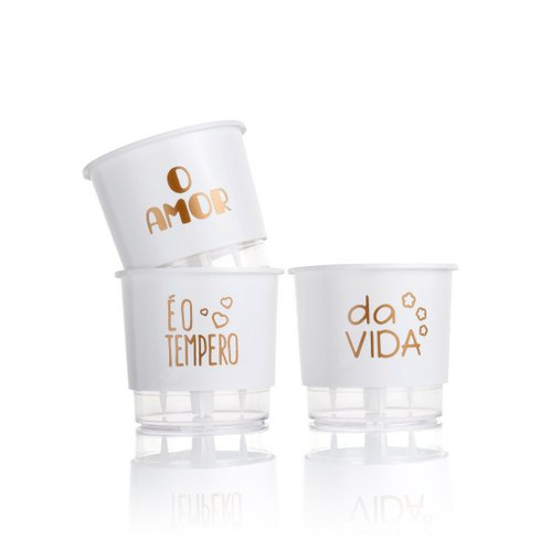 kit autoirrigavel o amor tempero branco raiz