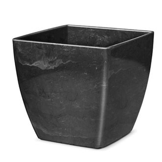 Vaso Cachepô de Plástico Elegance Quadrado N 3 Nutriplan cor