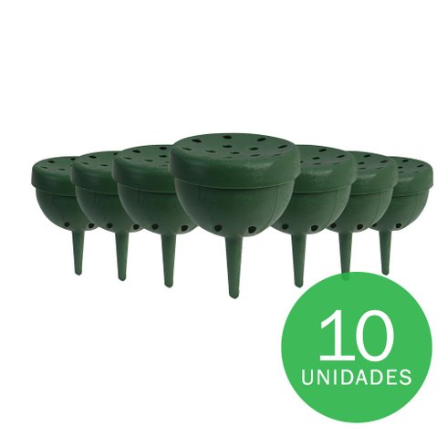 porta adubo plastico verde 10un