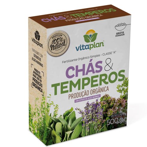 fertilizante chas temperos natural 500g