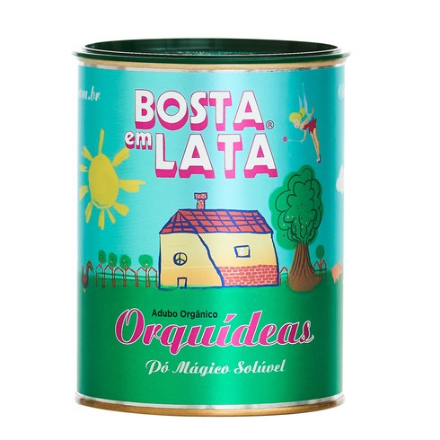 bosta em lata orquideas
