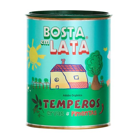 bosta em lata temperos