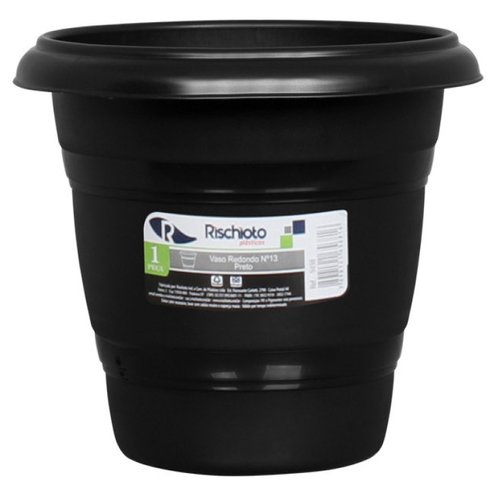 vaso redondo n13 rischioto preto