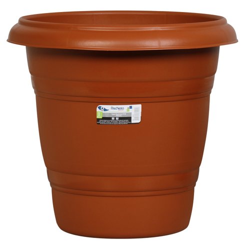 vaso redondo n28 rischioto marrom