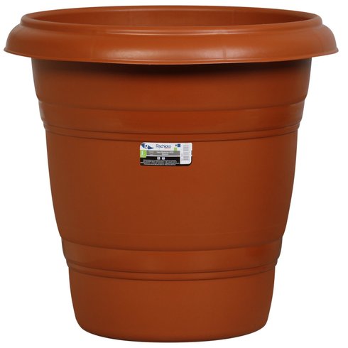 vaso redondo n35 rischioto marrom