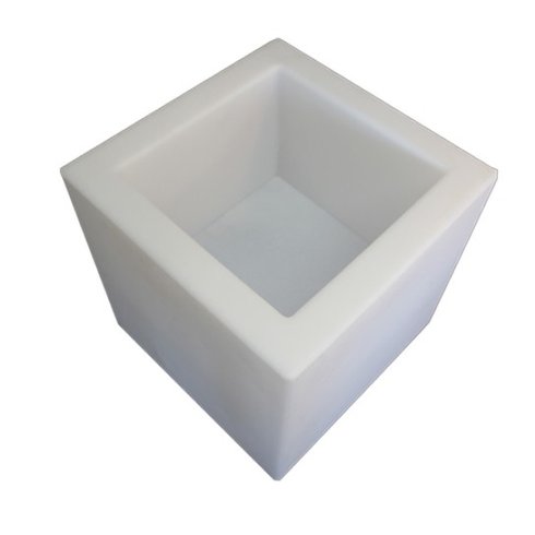 cachepot iluminado ouvert vase branco usare