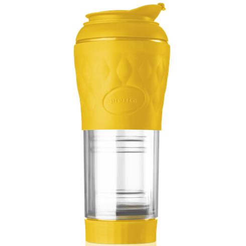 cafeteira portatil pressca amarelo