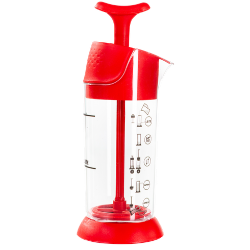espumador de leite pressca vermelho
