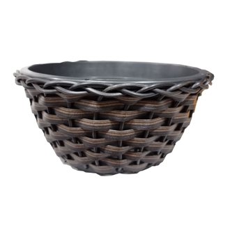 Bacia de Plástico Fibra Sintética Trançada SEM BORDA Nº1 Bambu Arte cor