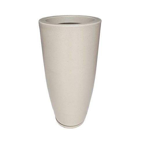 vaso plastico coluna bambu bege