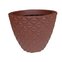 vaso lapidado plastico bambu redondo marrom