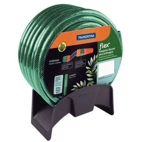 mangueira com suporte cinza flex 25 m