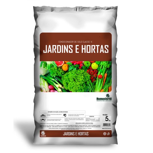 fertilizante organico horta jardim humusfertil 5 kg