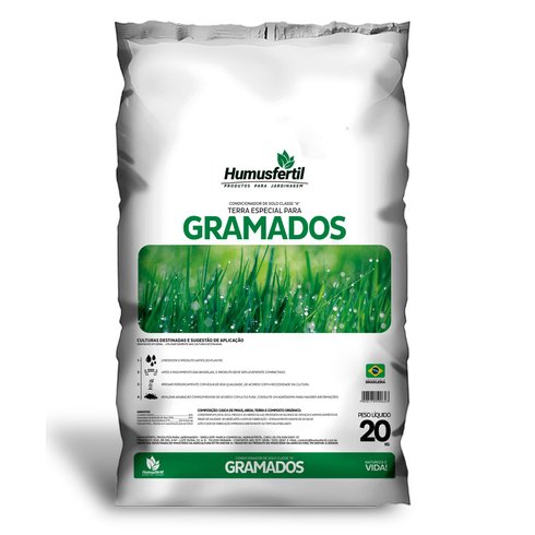 condicionador solo classe a para gramados humusfertil 20 kg