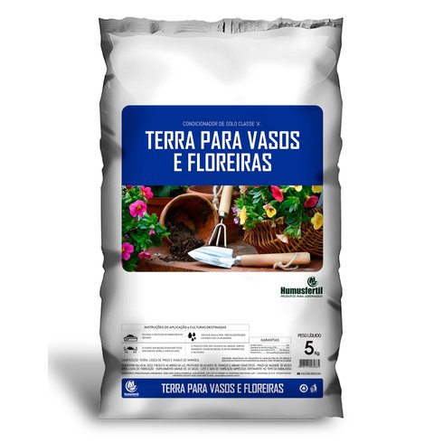 terra para vasos floreiras 5kg